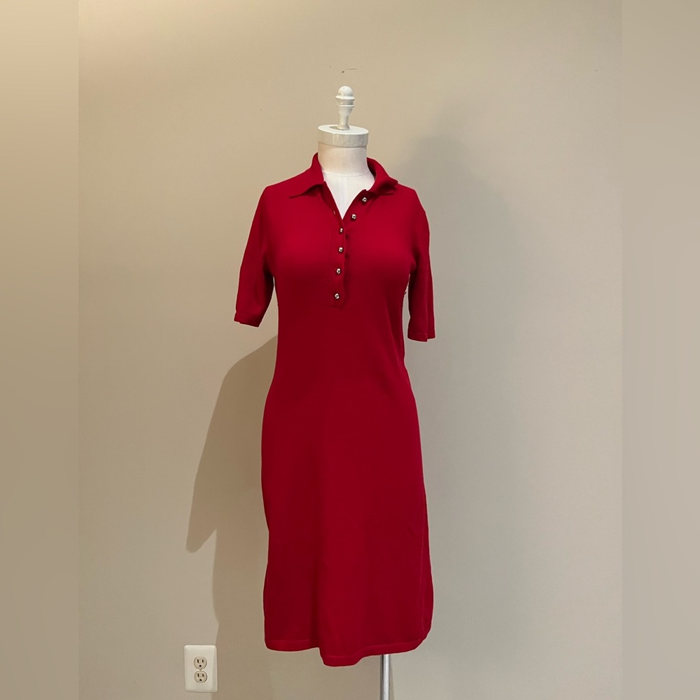 Anne Klein Red Polo Dress